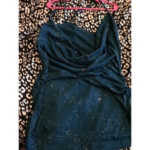 Teal Sparkle Tank Top
